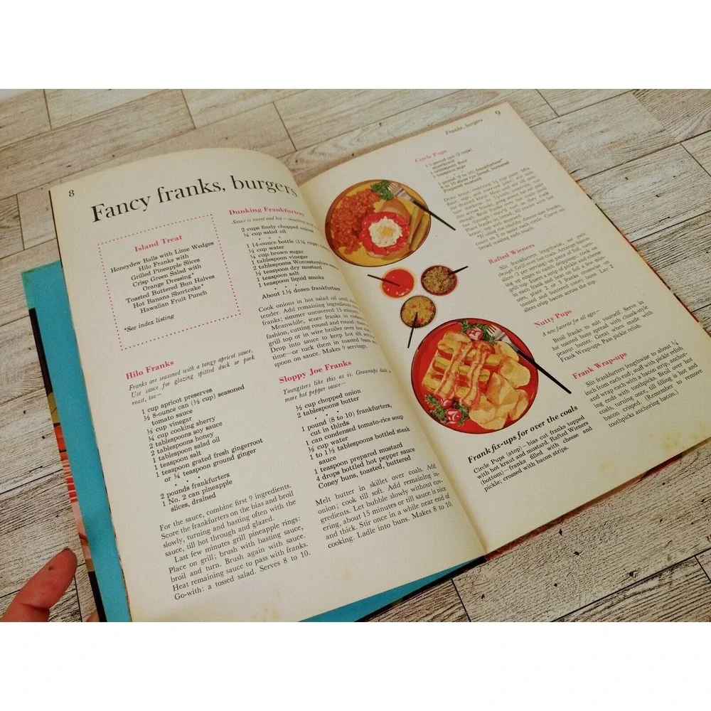 Barbecues and Picnics Cookbook 1963 Hardcover Better Homes & Gardens Retro-Core‎
